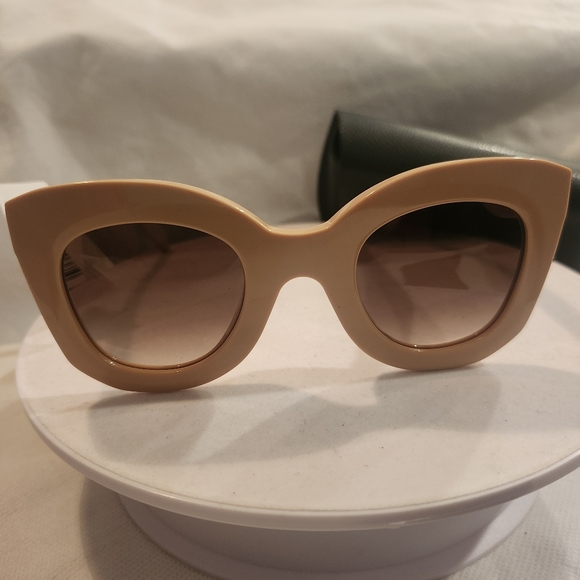 Celine CL4005IN 57Z Beige Gradient Violet Geometric Women Sunglasses - Picture 1 of 7